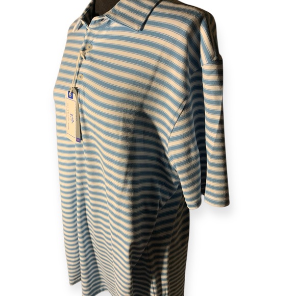 Southern Tide Blue and White Striped Shirt - Picture 8 of 9